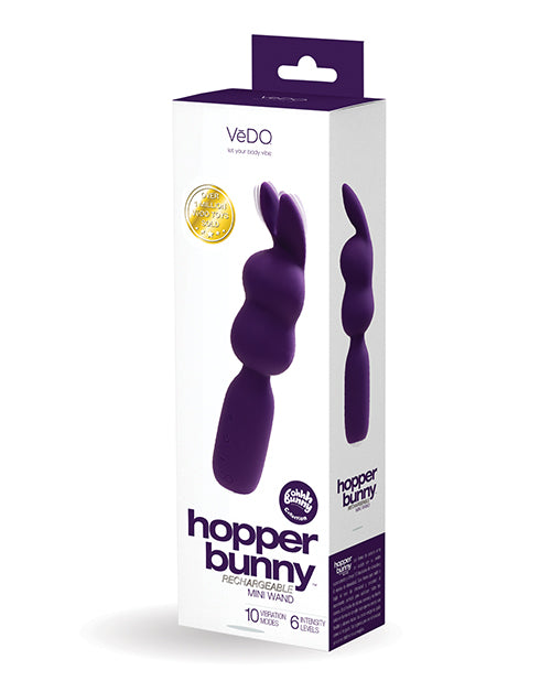 Vedo Hopper Bunny Rechargeable Mini Wand - Purple