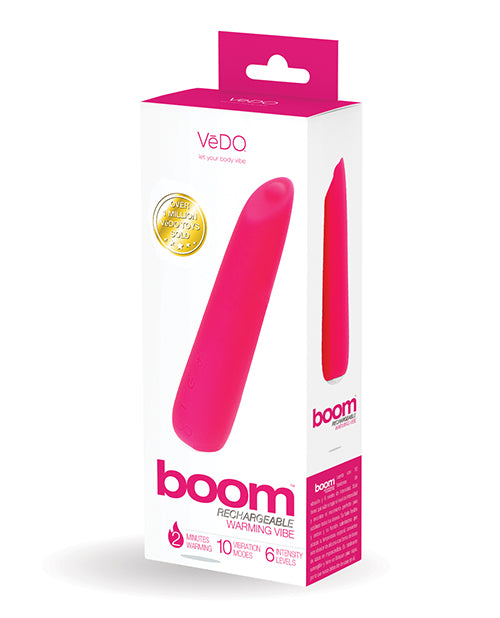 Vedo Boom Rechargeable Ultra Powerful Vibe - Pink